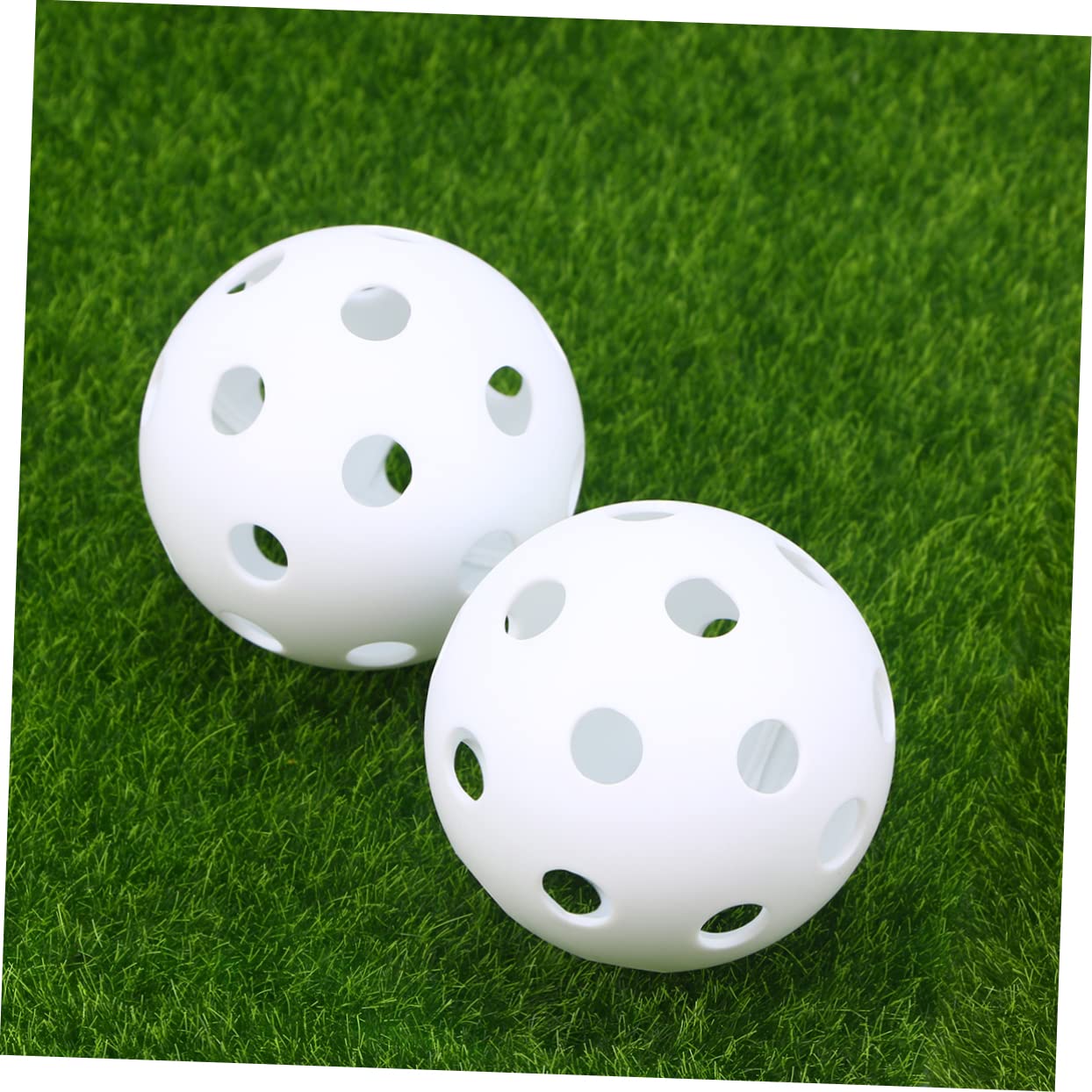 HANABASS 18pcs Plastic Golf for Indoor and Outdoor Practice Highly Visible Balanced Flight Material for All Ages