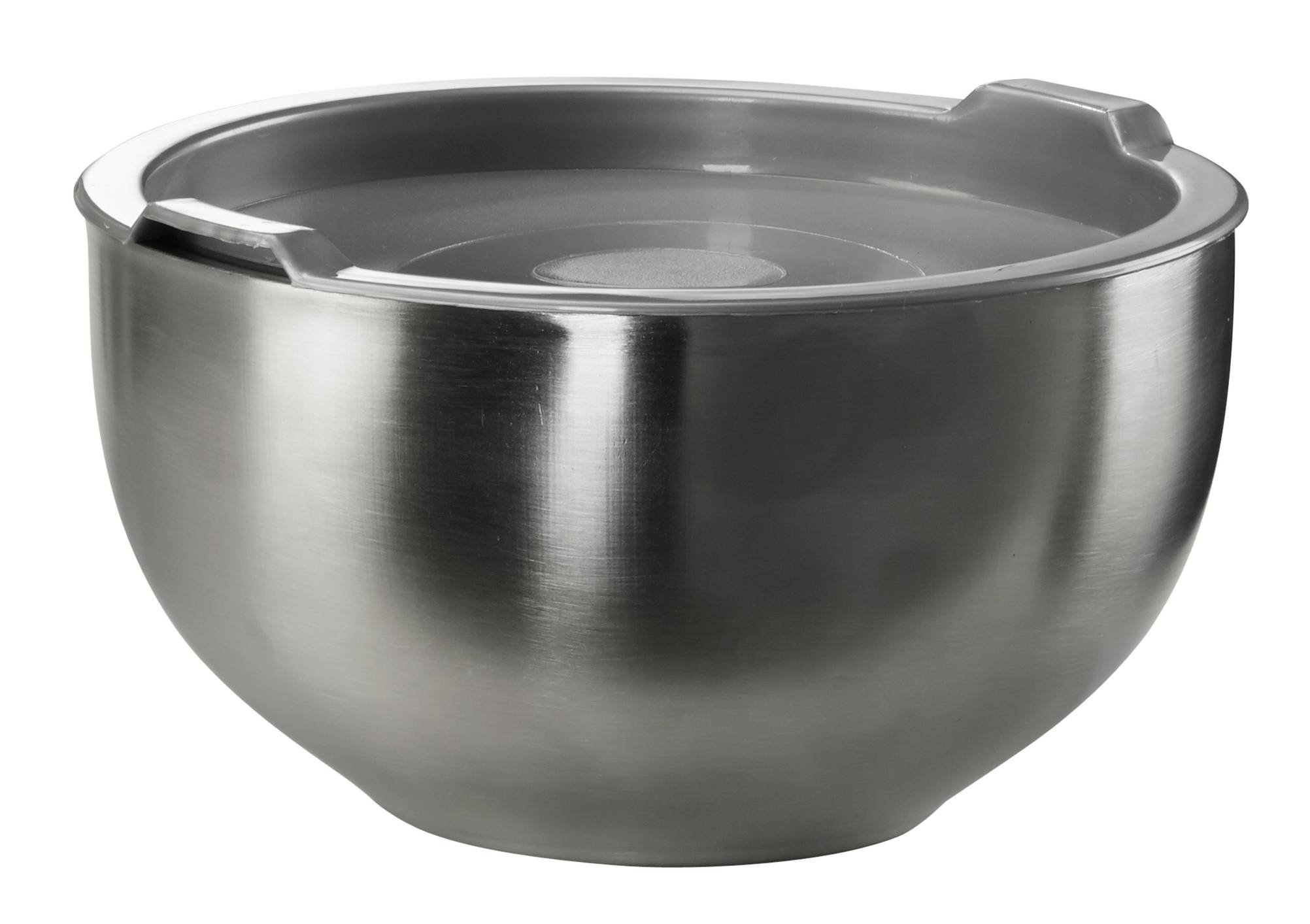 GSW Stahlwaren GmbH - Cuenco para Mezclar con Tapa (18 x 13 cm, 4,2 L, Acero Inoxidable, Plata, 30 x 26 x 13 cm)