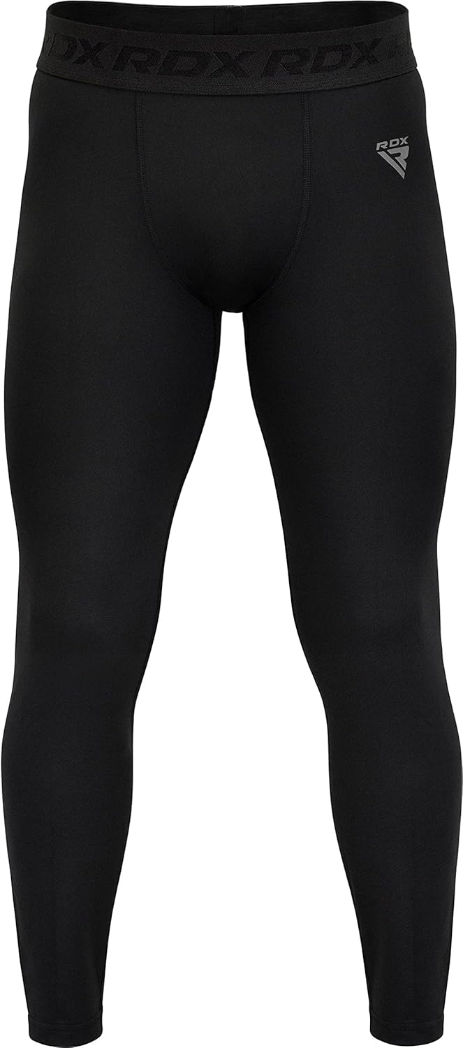 RDX Compression Pant Men - Cool Dry Gym Leggings - Active Athletic Baselayer Sports Underwear for Workout MMA Boxing Trouser - Image 7