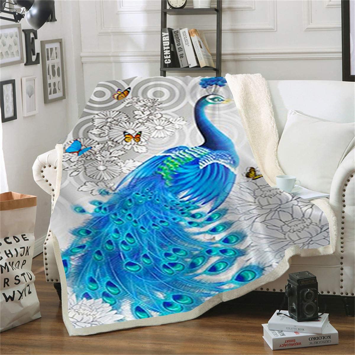 Couverture de canapé paon pour sublimer votre décoration de chambre