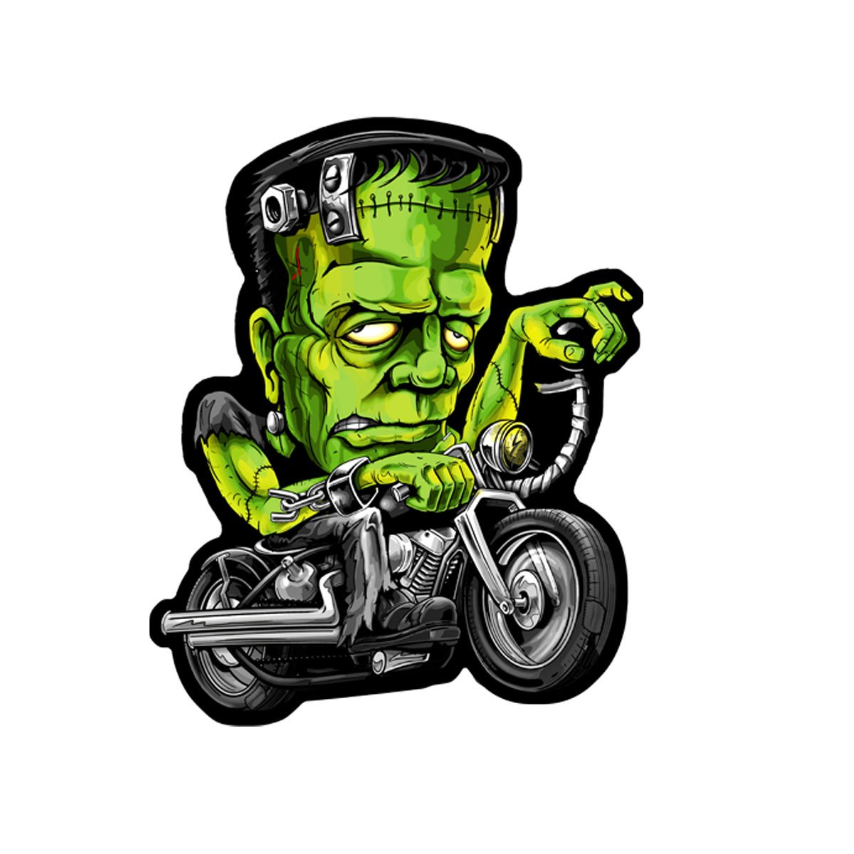 Officially Licensed Originals Hot Leathers, Frankies Sled, Iron-On / Saw-On Rayon Patch - 8" X 10", Exceptional Quality