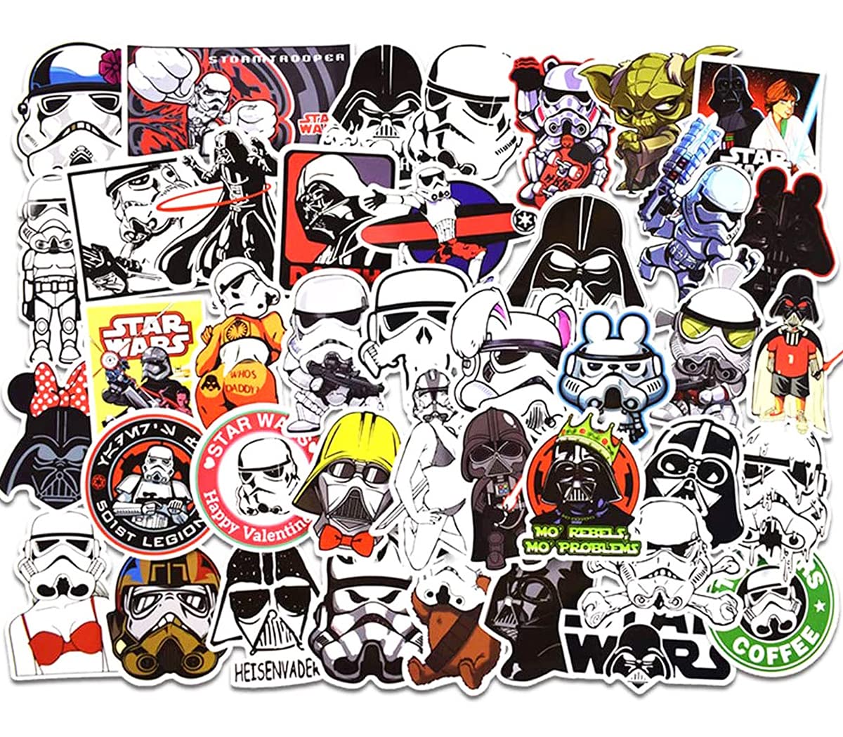 Buy Star Wars Laptop Stickers simyron 100 Pcs Vinyl Decal Stickers