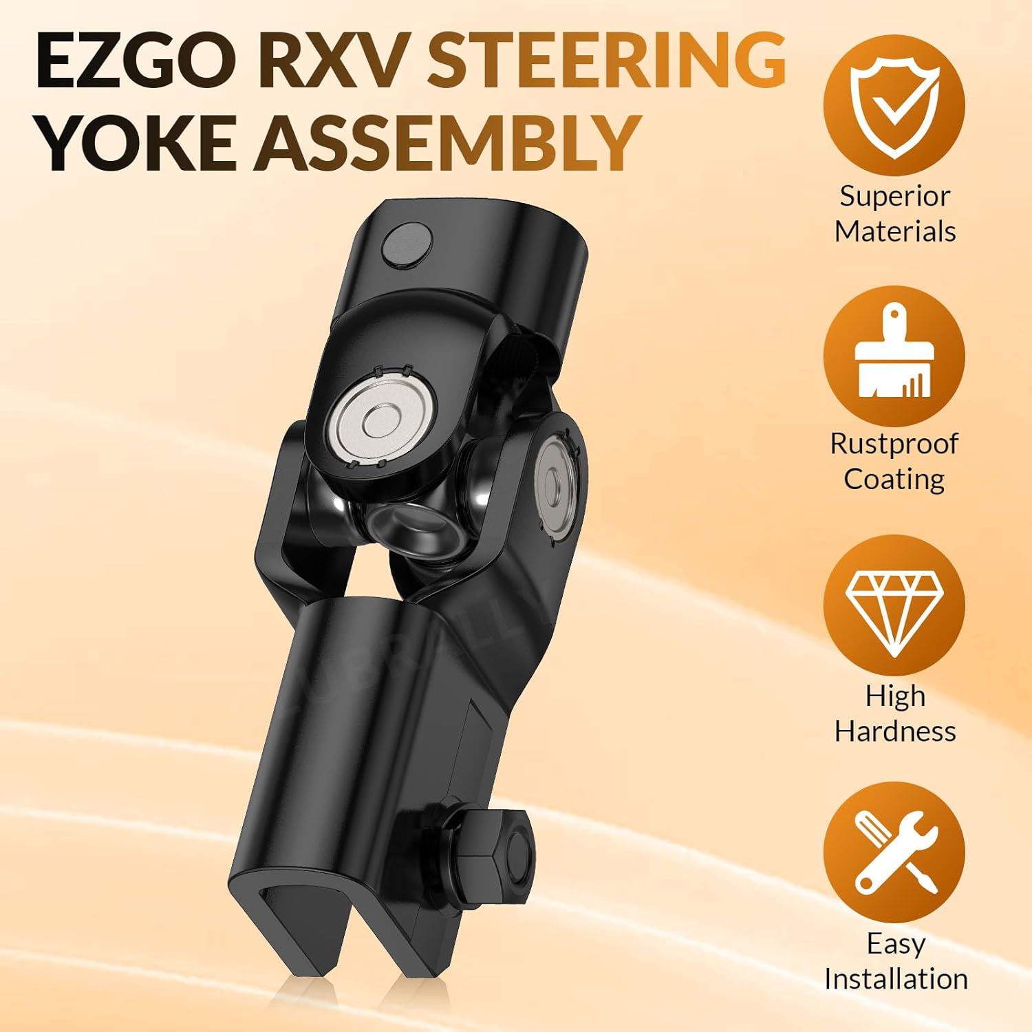 EZGO Steering Yoke Fits for 2008-UP EZGO RXV Gas & Electric Golf Cart, OEM#604613