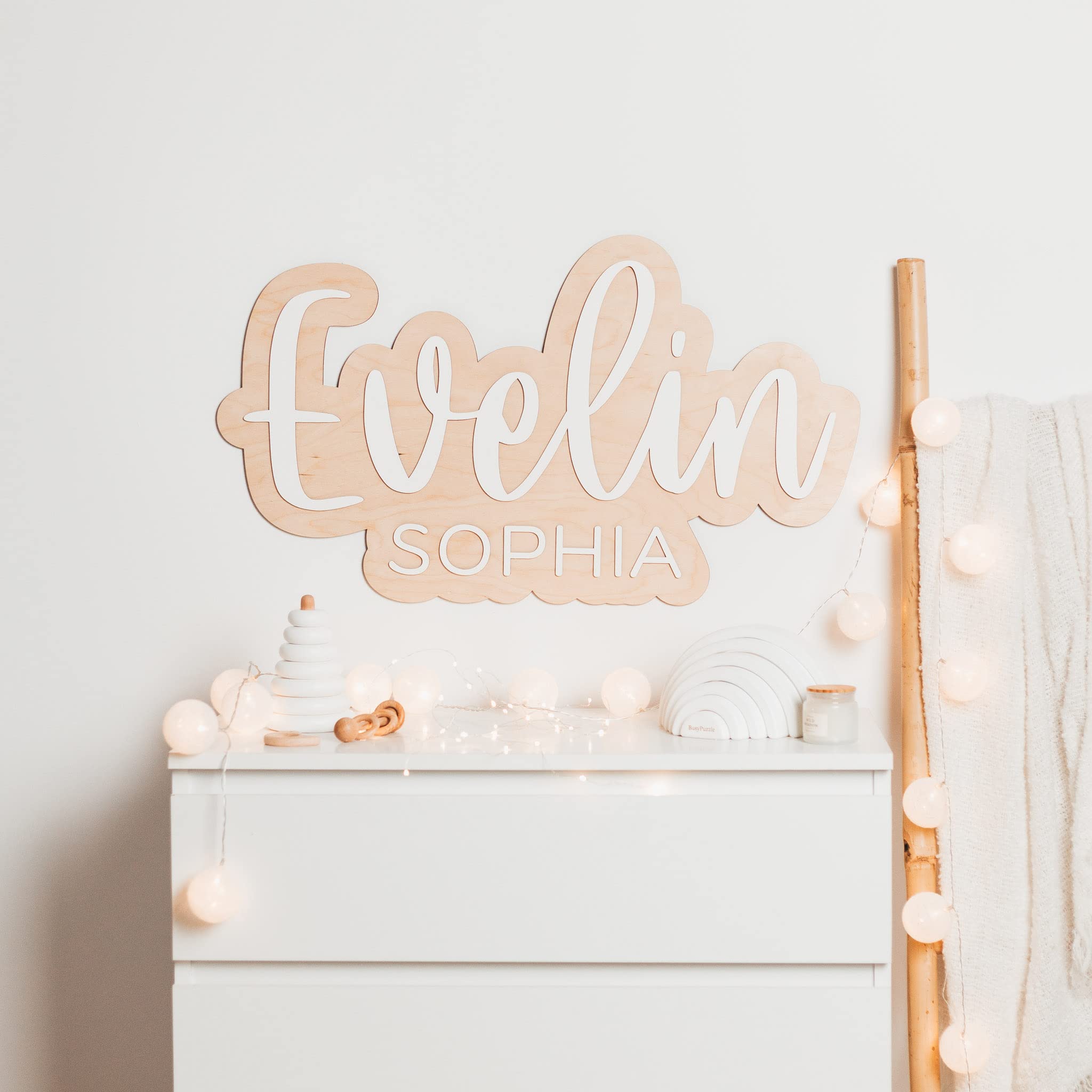 Custom Nursery Name Sign, Wooden Name Sign, Personalized Name Sign, Newborn Name Sign, Kids Room Decor, Wall Hanging Sign, Baby Girl Gift