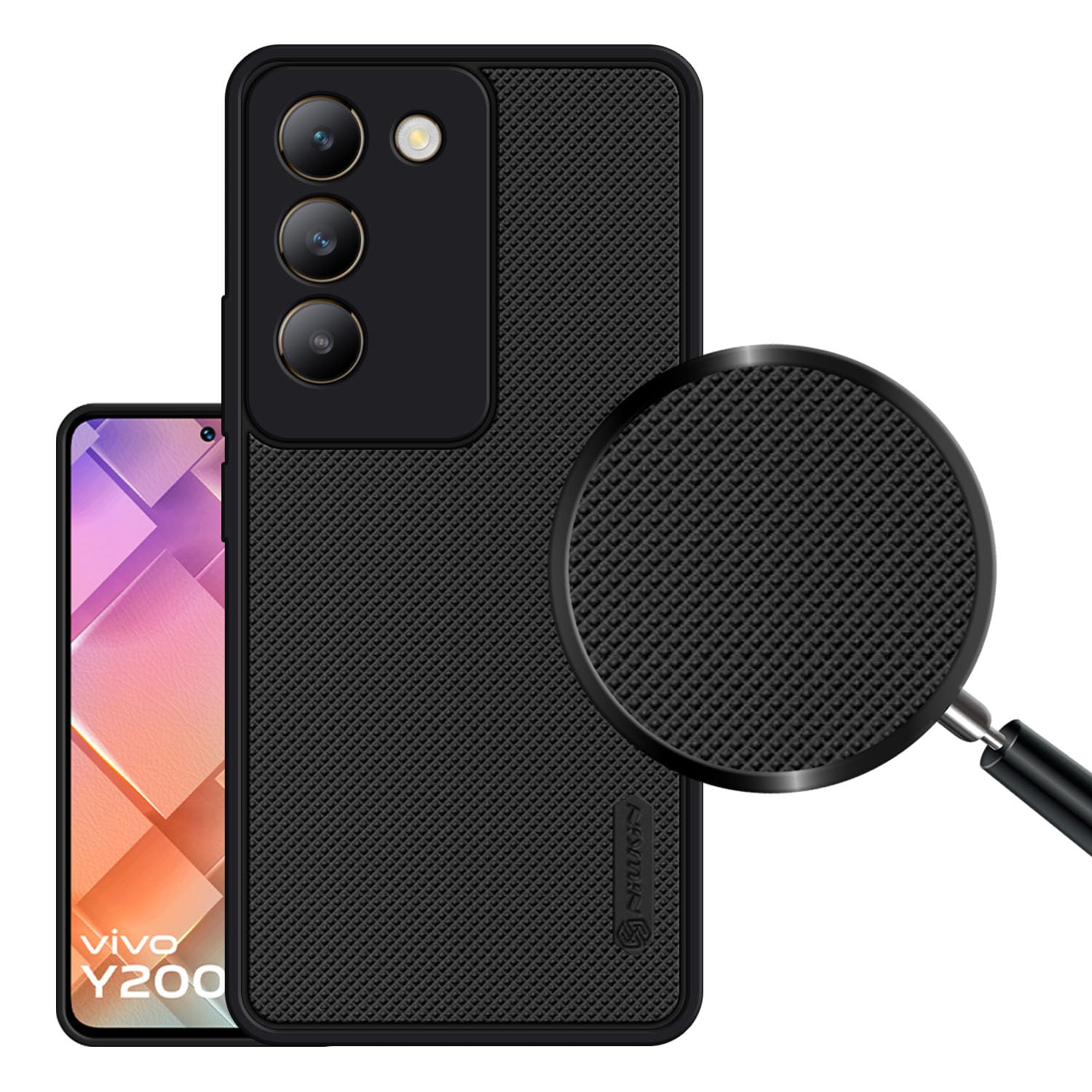 VIDO Super Frosted Raised Camera Protect Soft Back Case Cover for Vivo Y200e 5G / Vivo T3 5G