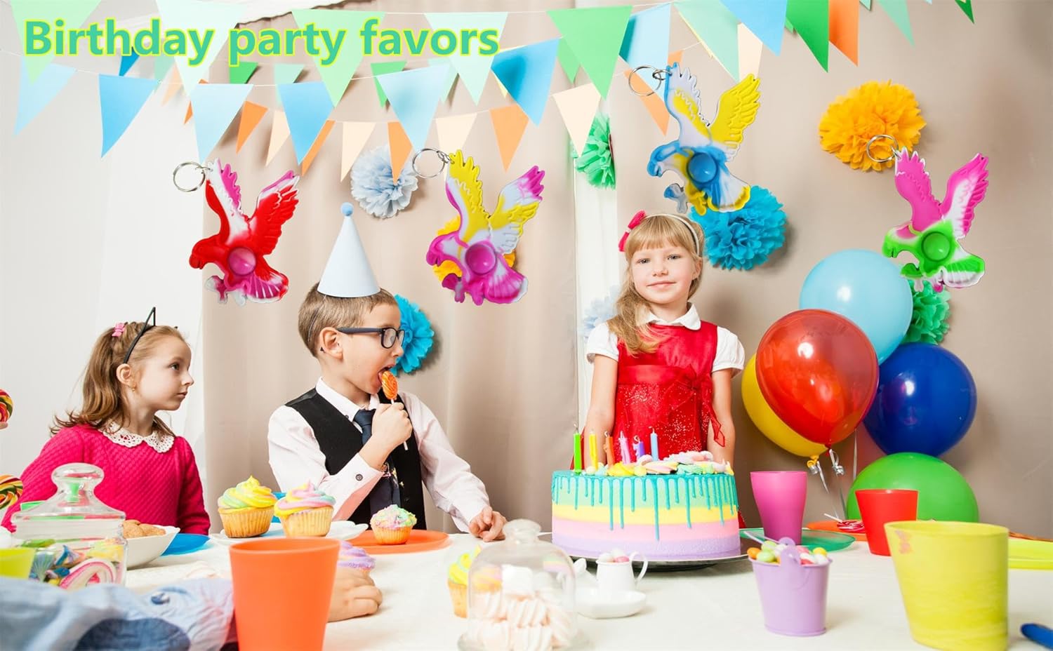 100 Packs Eagle Fly Assorted fidgets Toys for Kids Children Classroom Students Gifts from Teacher,Birthday Party Bubble Favors