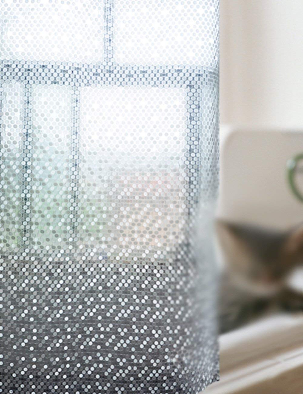 Mu Home - Cortina de baño con particiones de baño impermeable simple cortina de ducha impermeable más gruesas cortinas de baño transparentes con diseño de lunares pequeños (múltiple/si