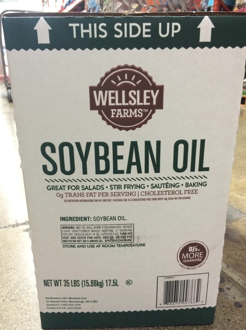 SOYBEAN OIL WELLSLEY FARMS 35 POUNDS