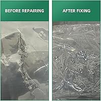 Vista 6 de Cinta de Reparación de Invernadero, Cinta de Plástico para Invernadero de 6.3 mil de Espesor, Cinta Transparente Resistente a los Rayos UV