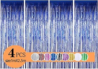 Metalowe zasłony z lamety/zasłony foliowe/zasłony z frędzlami na urodziny wesele, dekoracje do fotobudki DIY, okno drzwi tło rekwizyty fotograficzne w tle