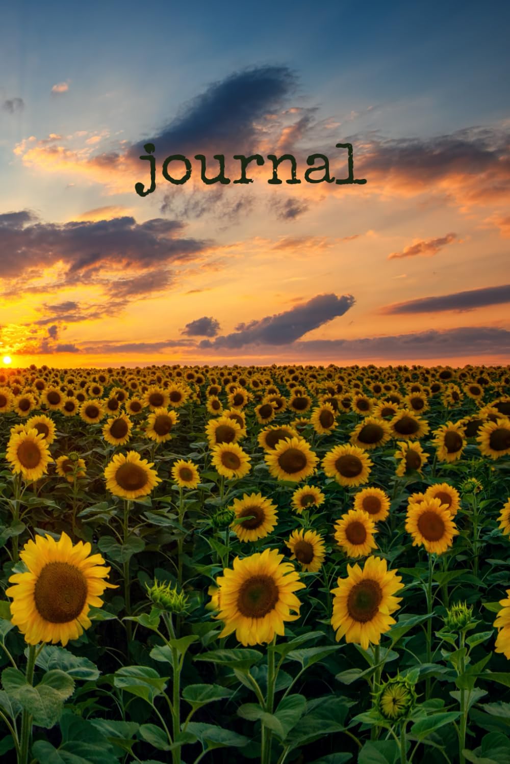 Sunflower Notebook: Daily Diary