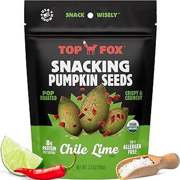 Amazon.com : Top Fox Snacks Pumpkin Seeds to Eat (Chile Lime