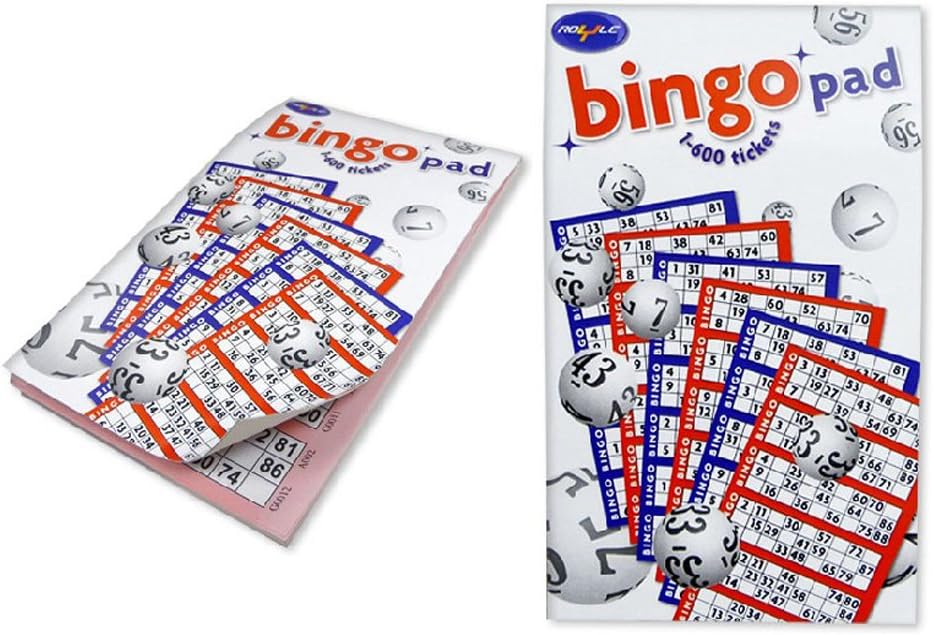 Bingo Pad 600 Tickets 6 To View with Perforated Edges