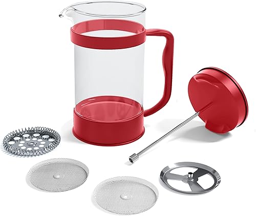 Miniatura 42 de Utopia Kitchen Cafetera de prensa francesa de 12 onzas, 0.35 litros, tetera, prensas de café de viaje, resistente al calor, olla de borosilicato