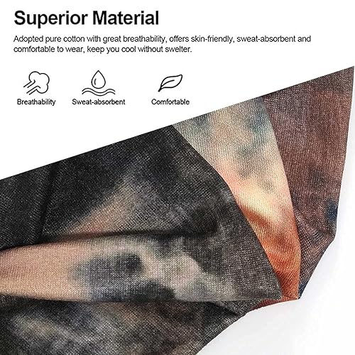 Miniatura 6 de Gortin Paquete de 3 diademas anchas bohemias estilo africano turbante bandas elásticas para la cabeza de leopardo bandas elásticas para el cabello