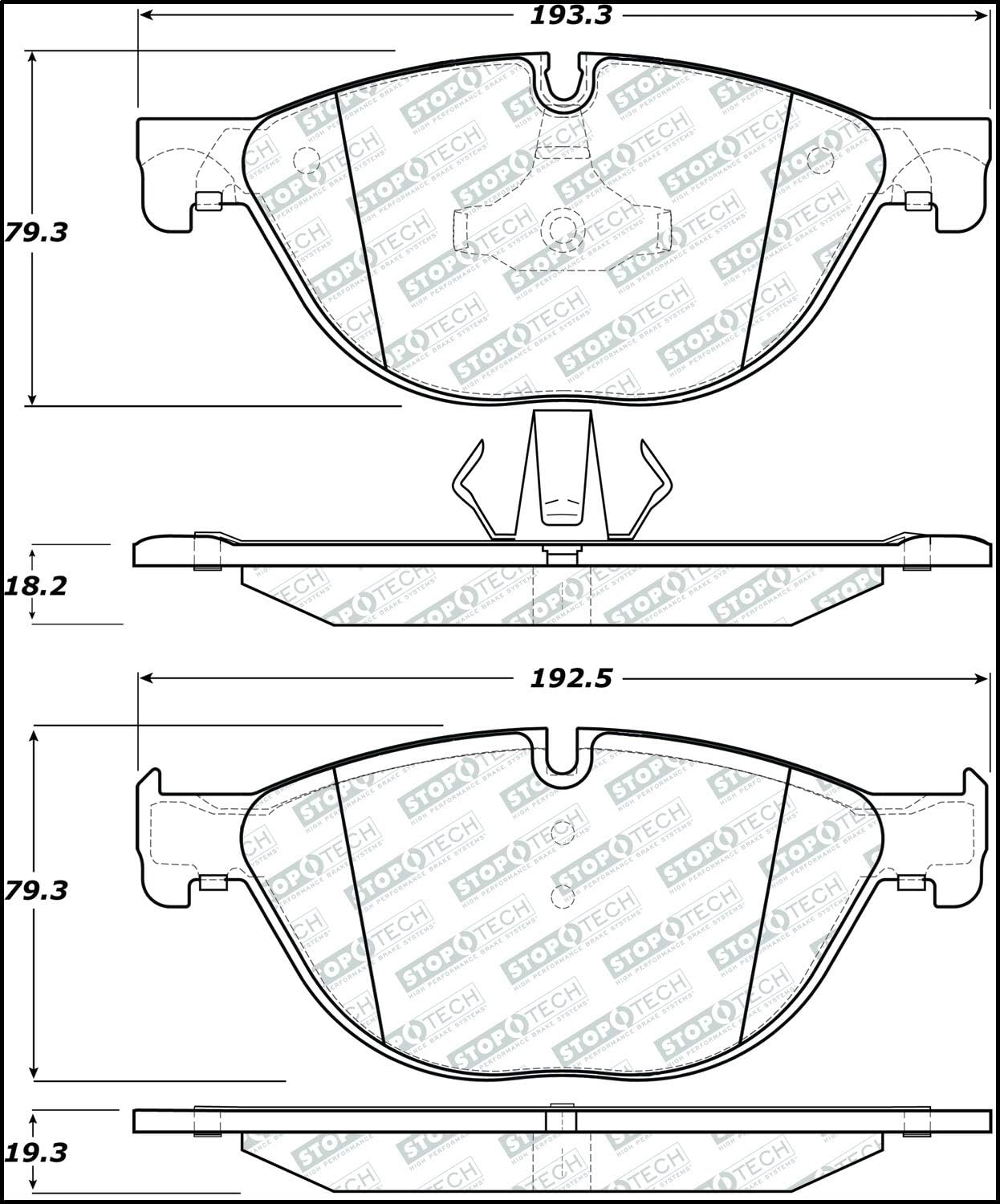 StopTech 305.14090 Street Select Brake Pads