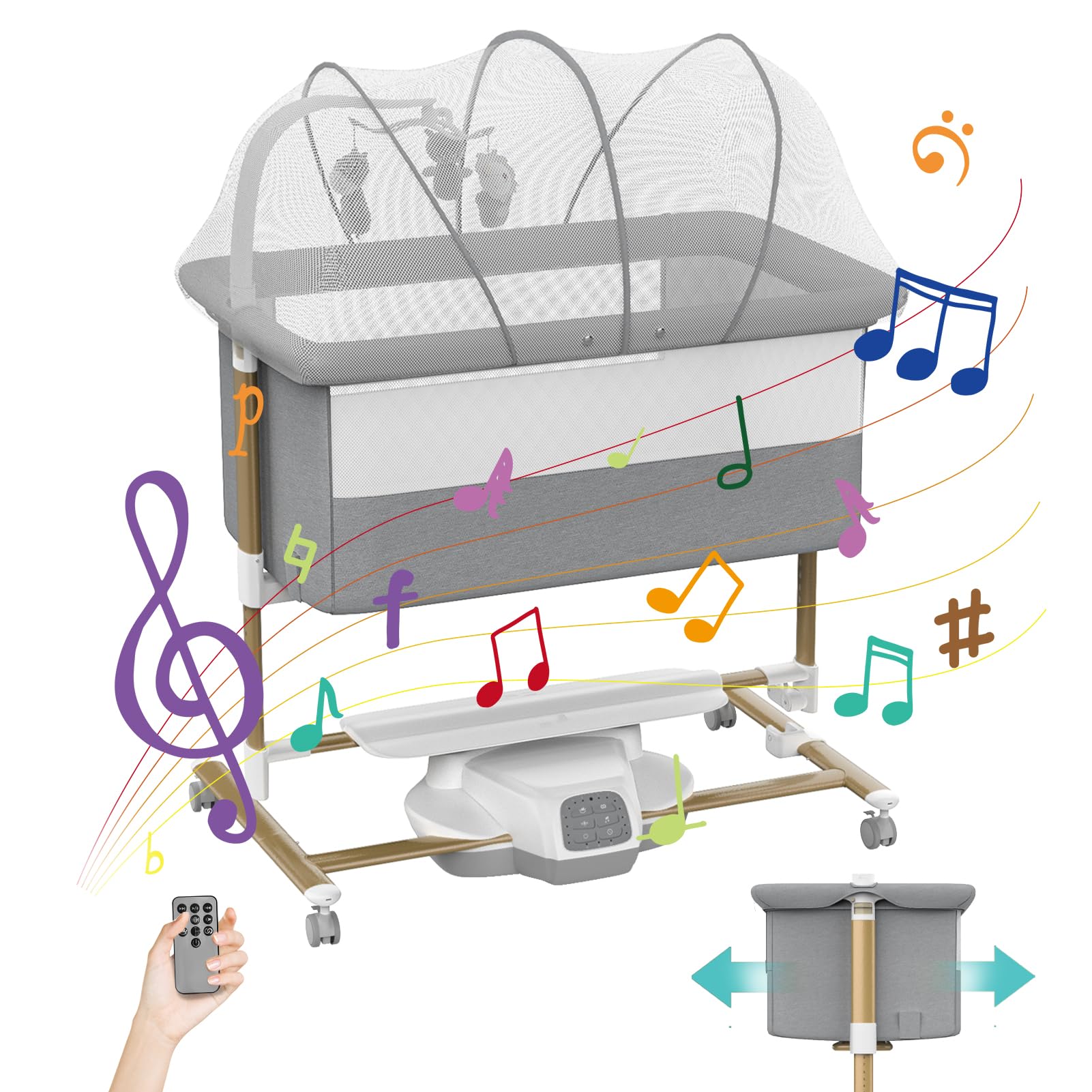 And Electric Rocking Bassinet For Baby Smart Baby Desertcart