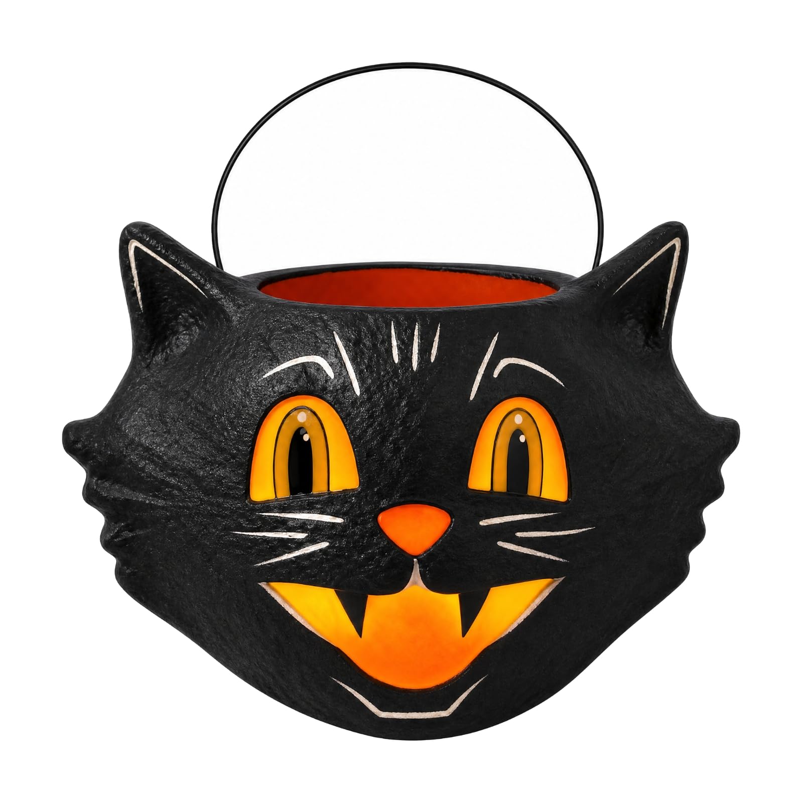 Ciotola per Caramelle a Forma di G Nero Comp Cioto Halloween retrò Statuetta Decorativa ngresso Casa