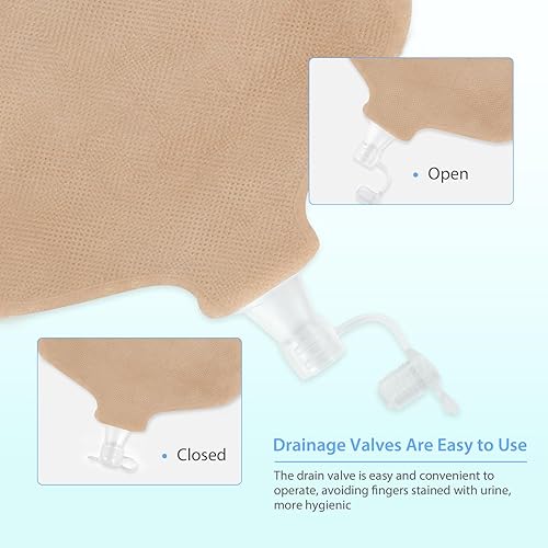 Miniatura 6 de 30 bolsas de urostomía, suministros de ostomía de dos piezas para colostomía, ileostomía, cuidado del estoma, suministros de urostomía, corte máximo