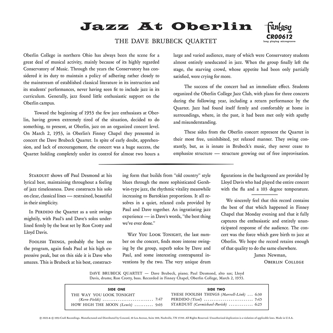 Jazz At Oberlin