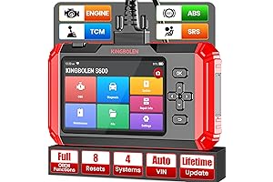 KINGBOLEN OBD2 Scanner Code Reader for Cars, 4 Systems(ENGINE/AT/SRS/ABS) Scan Tool with...