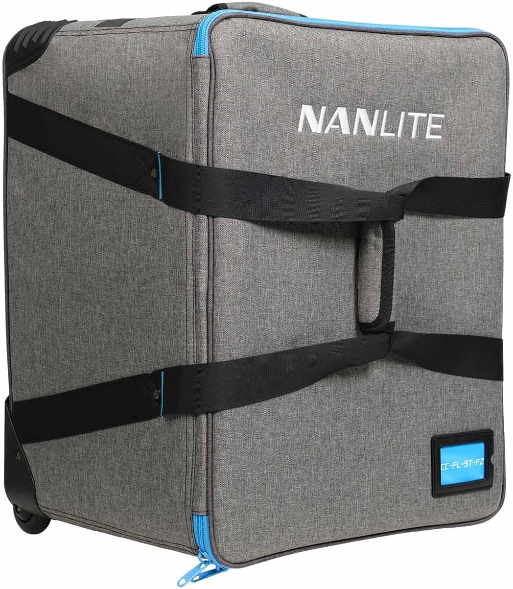 Nanlite Rolling Padded Case for Forza 300B II or 500B II and FL-20G Fresnel