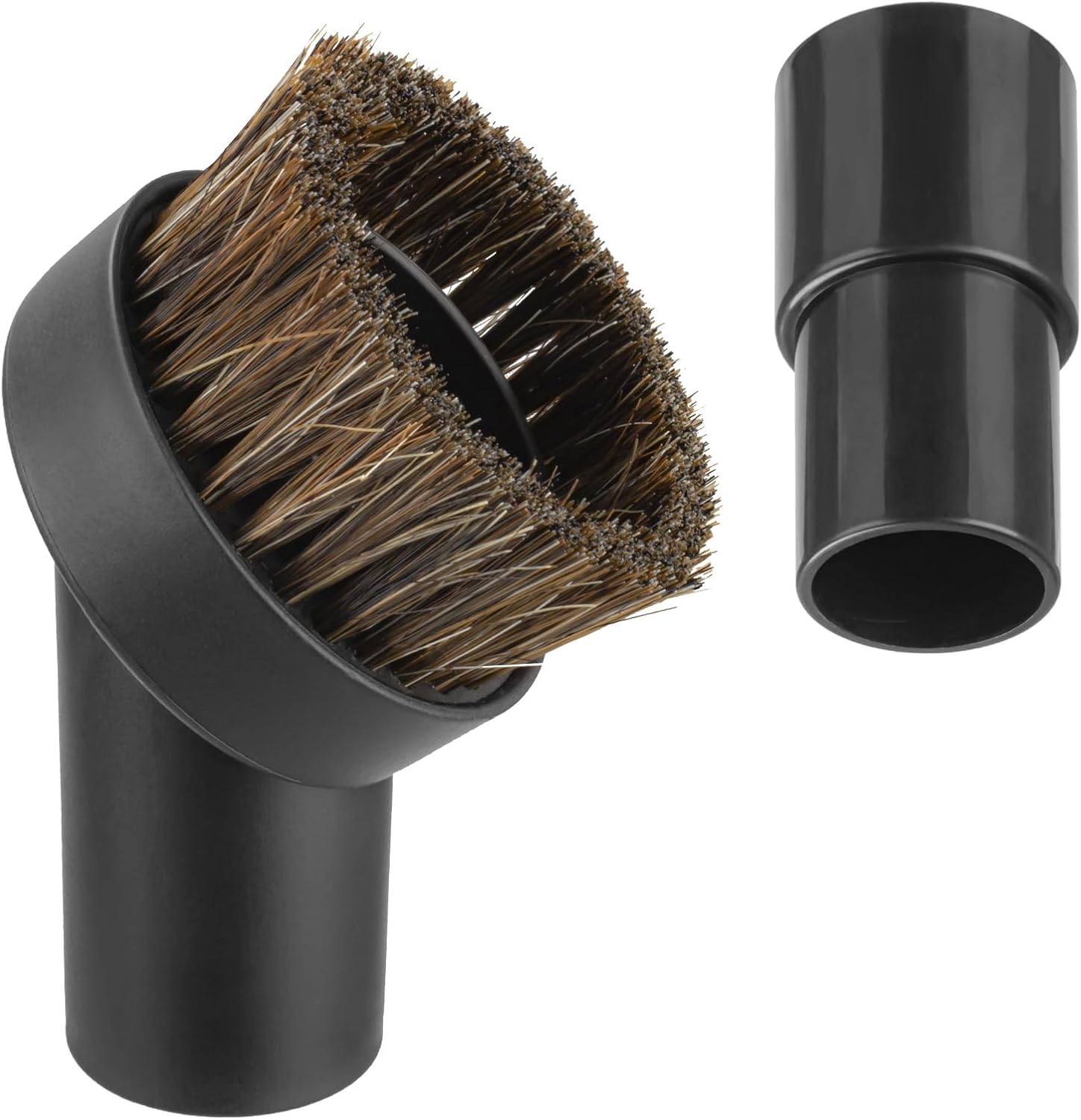 25mm Soft Horsehair Vacuum Brush Attachment with Vacuum Hose Adapter for Shark Vacuum Attachments, Vacuum Attachment for Shop Vac and Most Household Vacuum Cleaner - 3 Pcs