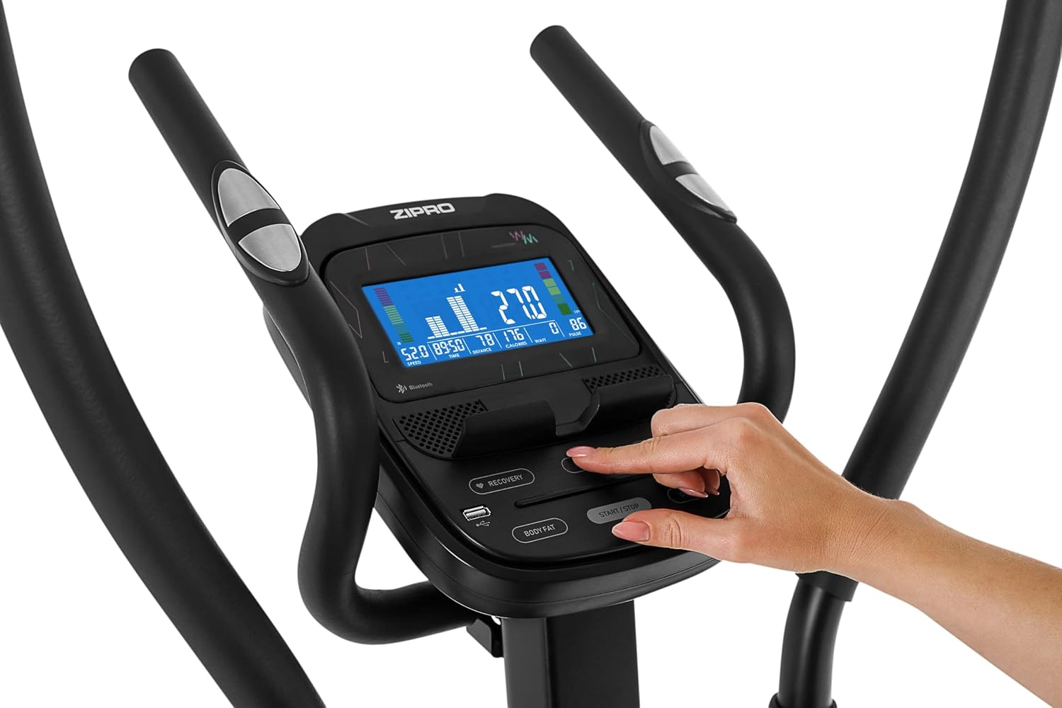 User adjusting console settings