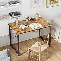 Vista 82 de CubiCubi Escritorio para computadora, escritorio pequeño de oficina en casa de 40 pulgadas, mesa de PC de estilo moderno y simple para el hogar