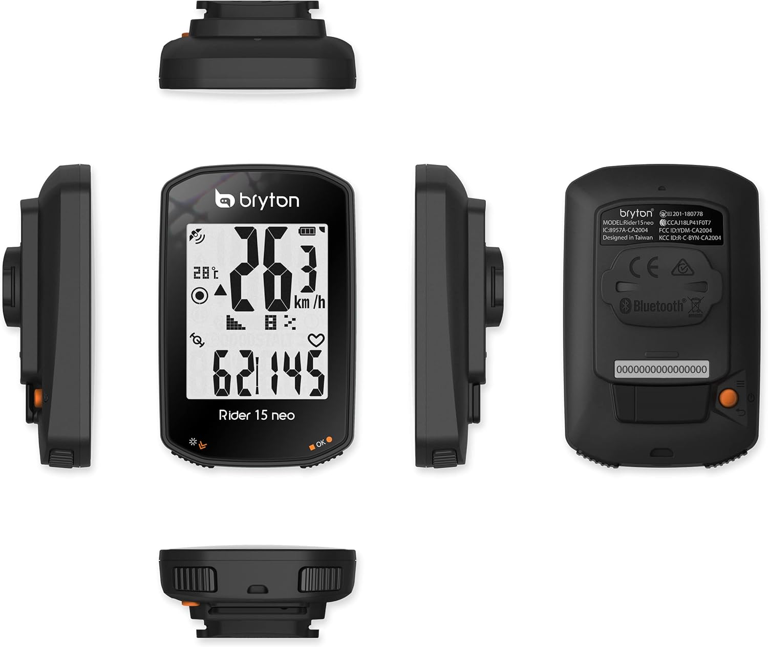 bryton rider 15 neo gps cycling computer device only twist click go 3 satellite system 16 hr battery life supports ble speed cadence heart r