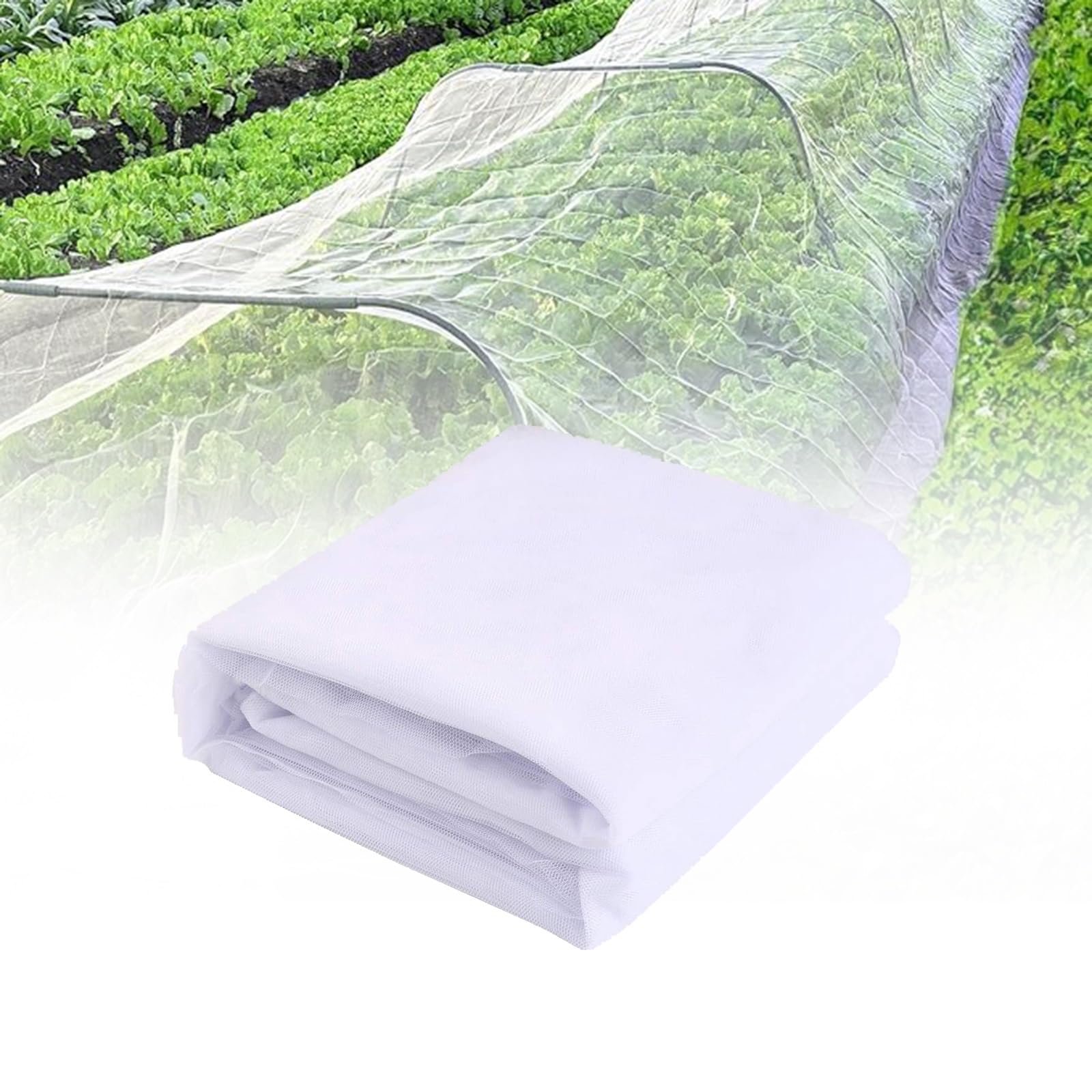 Malla Fina Insectos, Malla Antipajaros, Red Anti-Insectos Engrosado Proteger Verduras Plantas, Red de Jardín, Red de Protección contra Insectos, Malla Antipalomas para Huertos(4x30m)