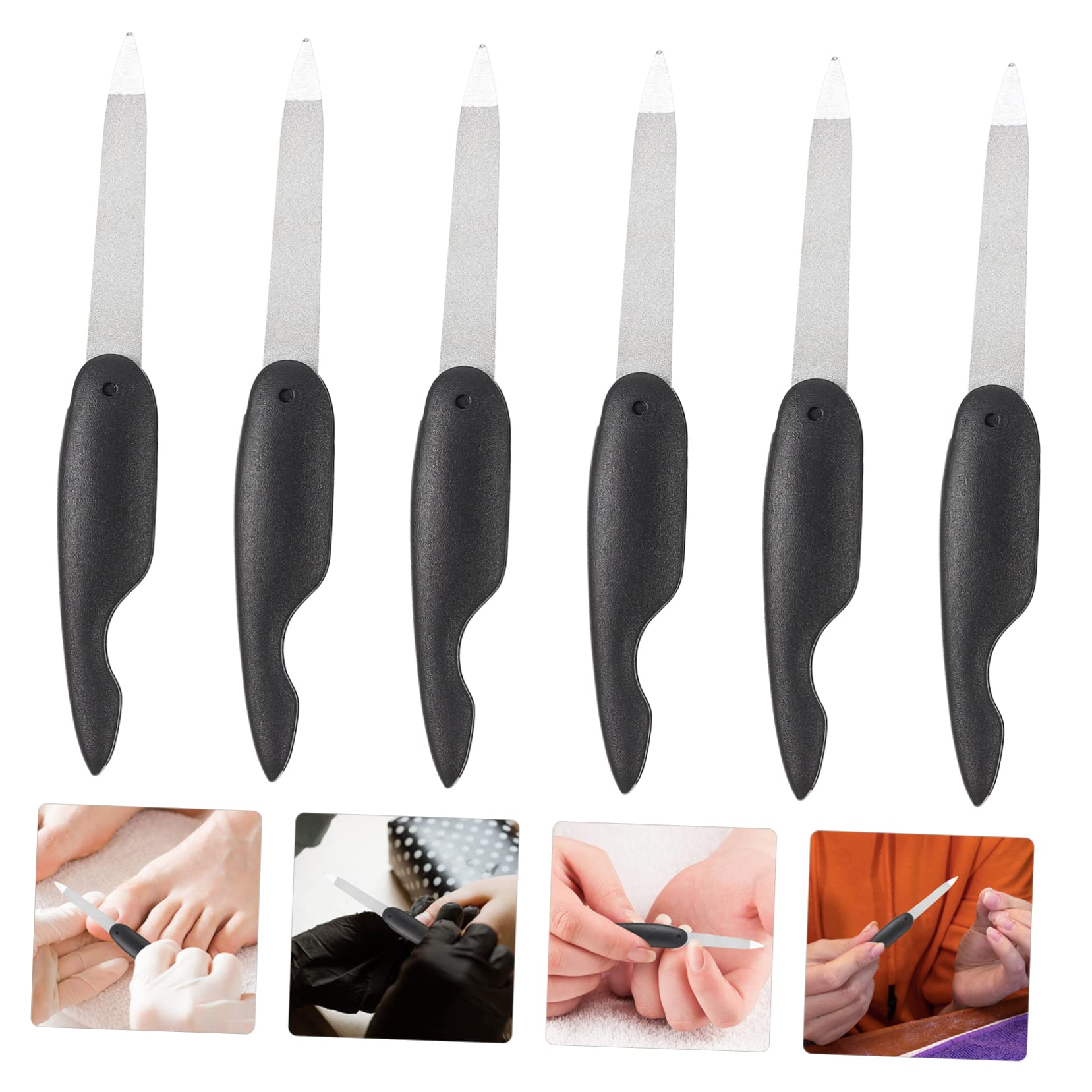 WOONEKY 5 Set Di Lime Per Unghie Strumenti Artistici Set Di Buffer Per Unghie Acriliche 6 Pezzi * 5