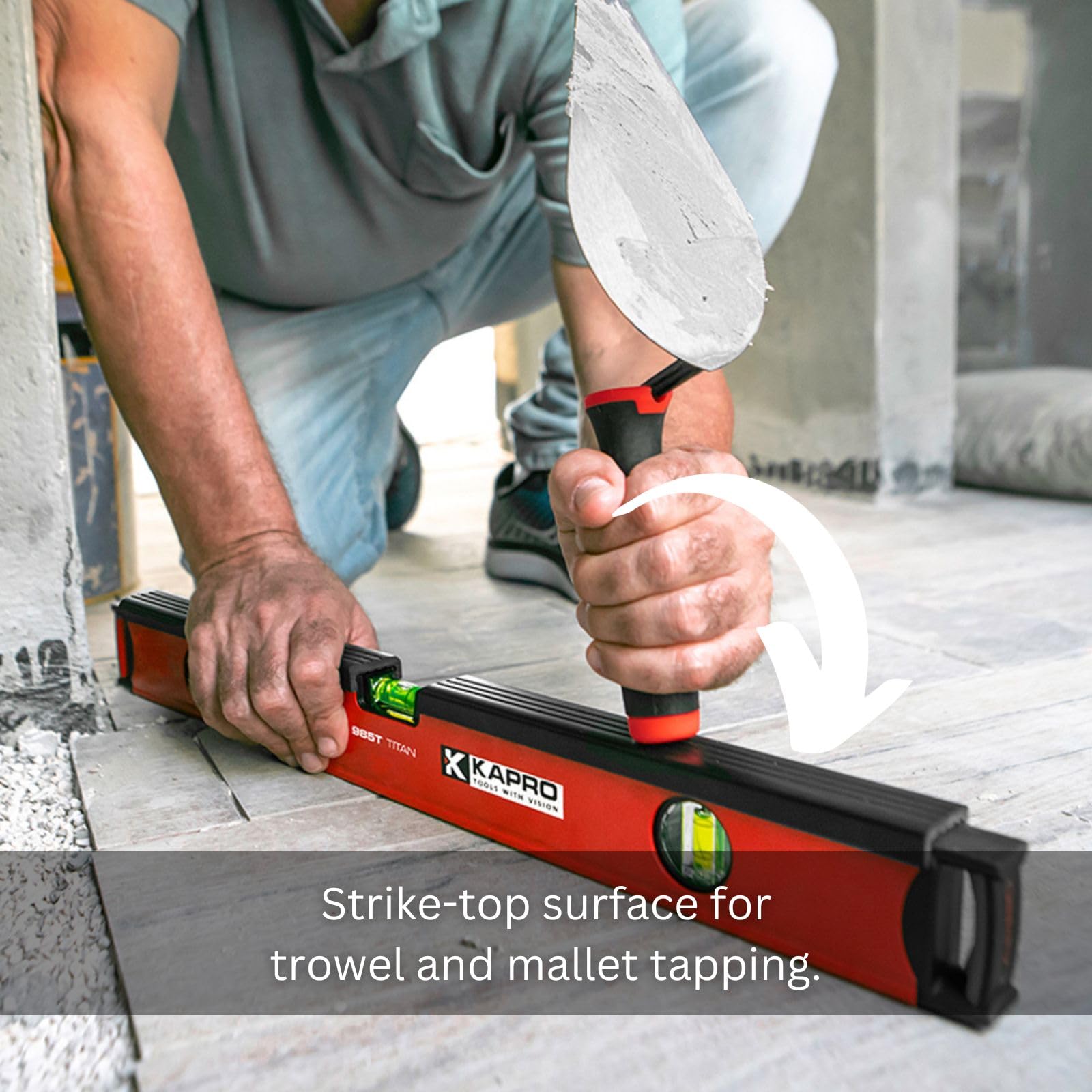 Kapro 48" Titan Mason Box Level - Handless Design -6