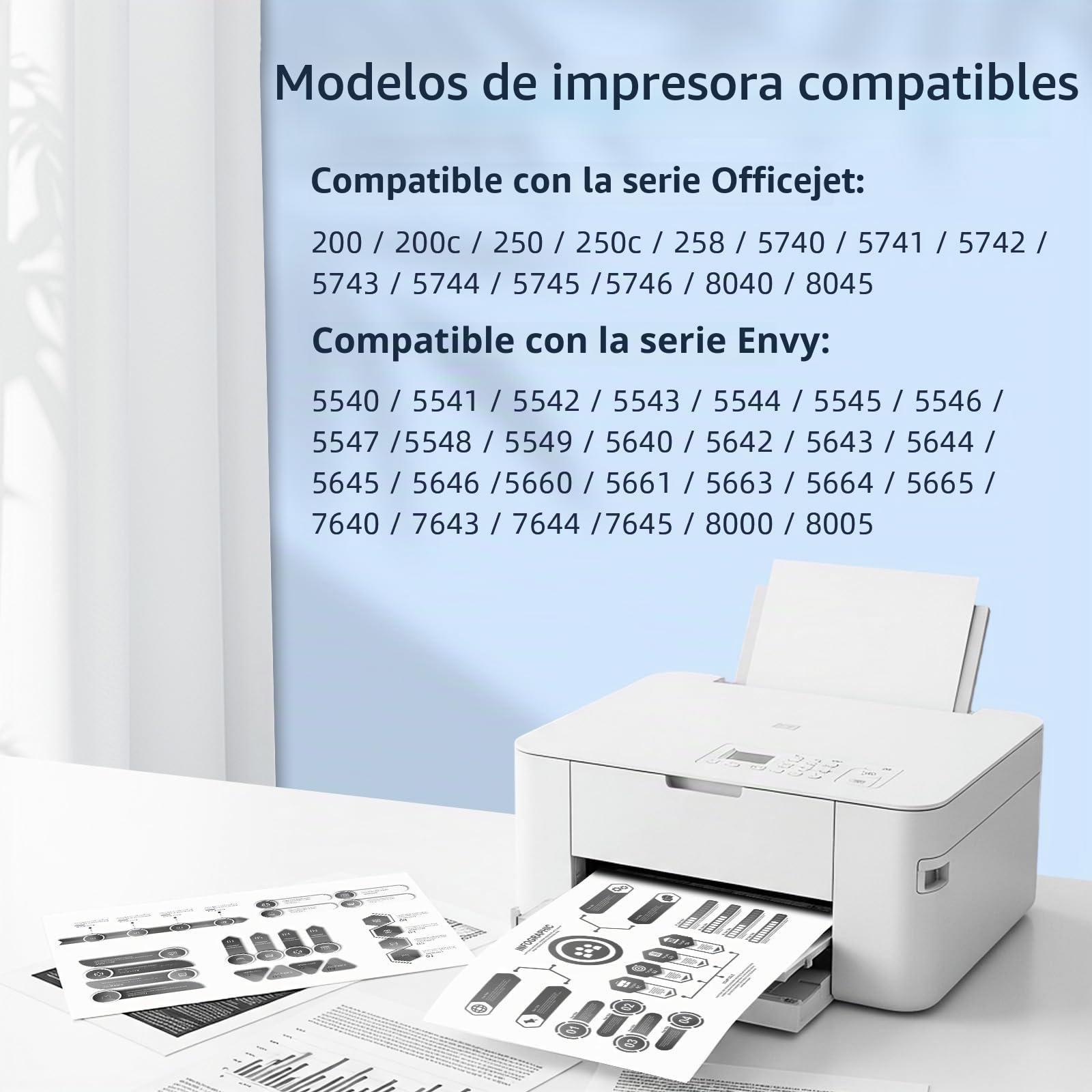 Cartuchos ECOINKO 62XL Negro - 1500+ Páginas, Reemplazo para Tinta HP 62 XL Negro Originales, Tinta Impresora 62 para HP Envy 5540 5541 5542 5543 5640 5642 5643 Officejet 200 200c 250 258 (Pack de 2)