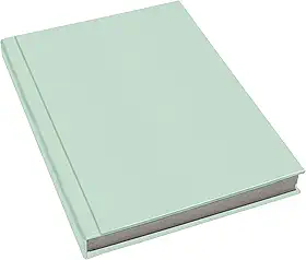 Álbum de fotos Ical, encadernação fotolivro autocolante, folhas de papel rígido branco, para 20 fotos 15x21cm vertical - linha Instalivro - modelo verde-menta - 472