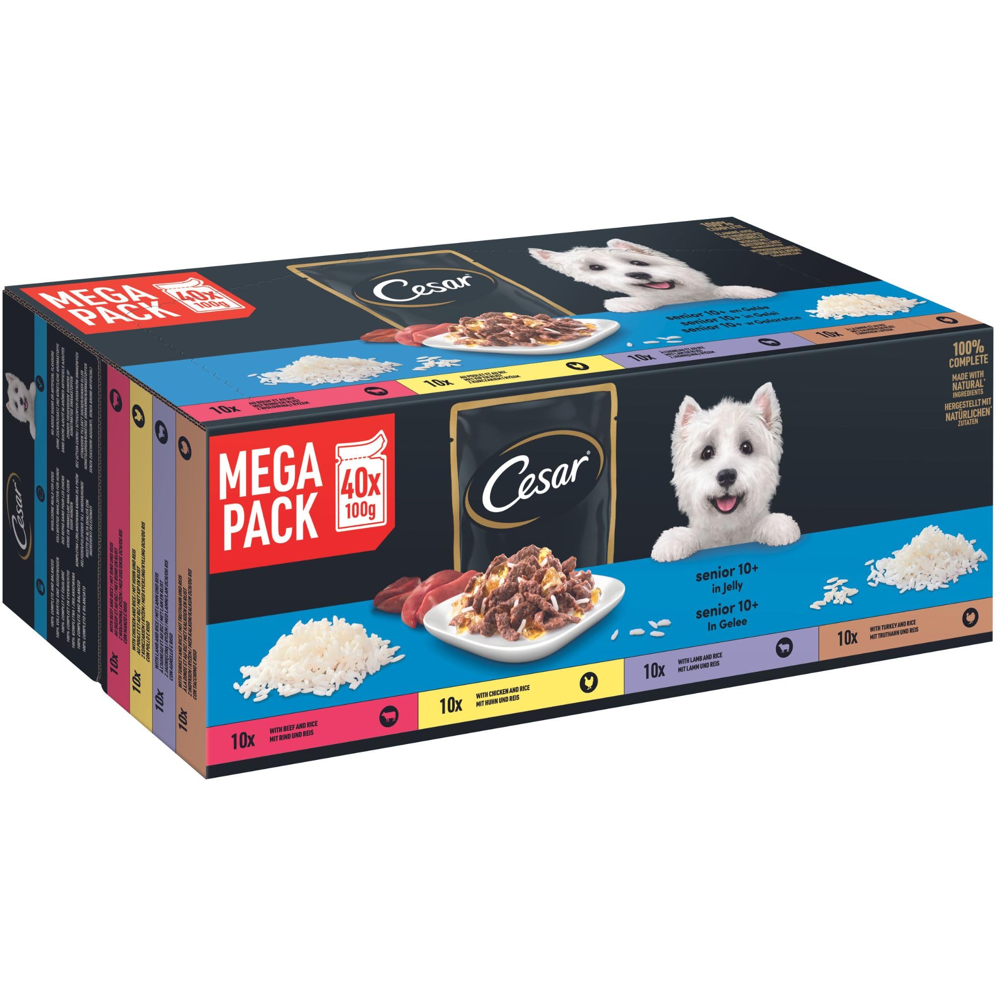Cesar Selektion Hunde Nassfutter Senior 10+ in Gelee