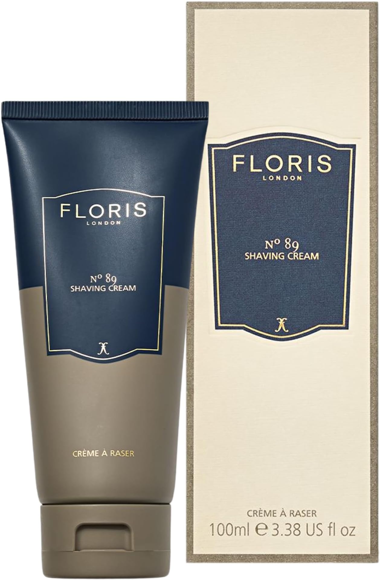 London No. 89 Shaving Cream (100 ml) | Aloe Vera & Camomile Extract | Classic Citrus & Woody Masculine Scent | Enhanced with Bergamot, Oakmoss, Neroli & Orange | Keeps Skin Smooth & Supple