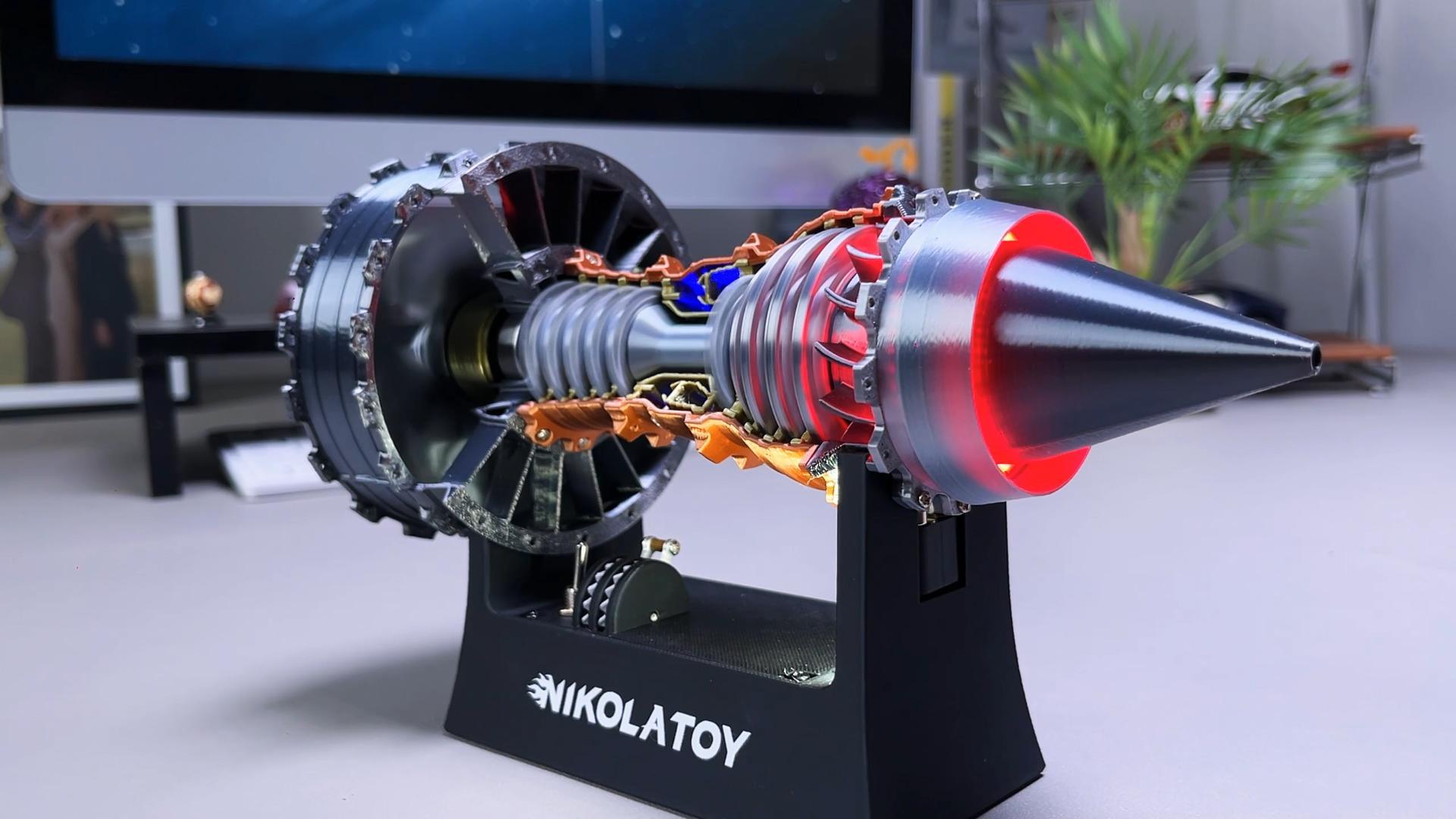 Amazon.com: NikolaToy TR900 Turbofan Engine Model Kit – 1:20 Scale