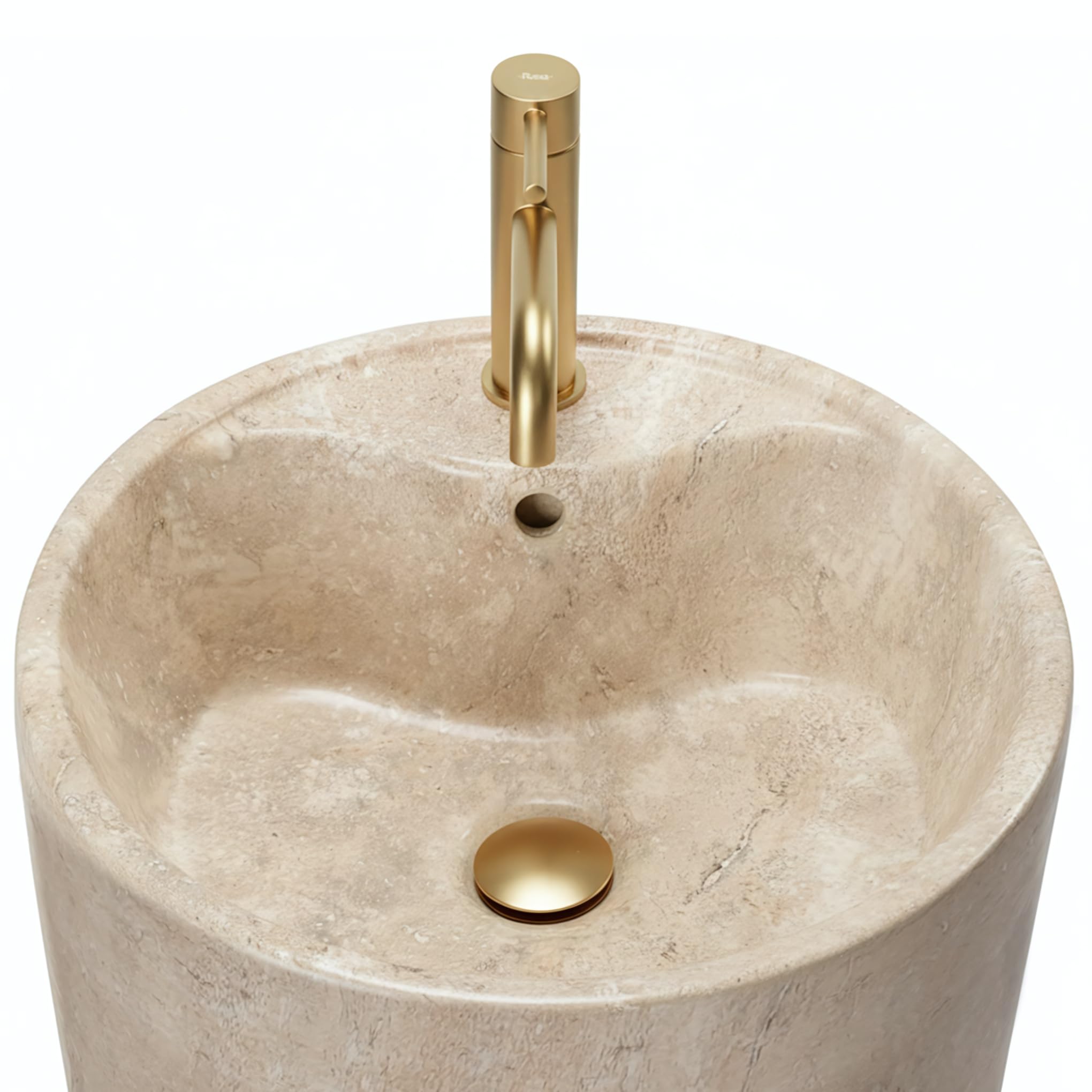 Lavabo De Pie Rea Anya Savana Matt Beige 45X45X84Cm