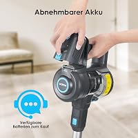 Oraimo 160W Vezeték Nélküli Porszívó Kivehető Akkumulátorral, 35 Perces Üzemidő, 6 az 1-ben Kézi Porszívó, Önálló Állvány, Kemény Padlóra és 6