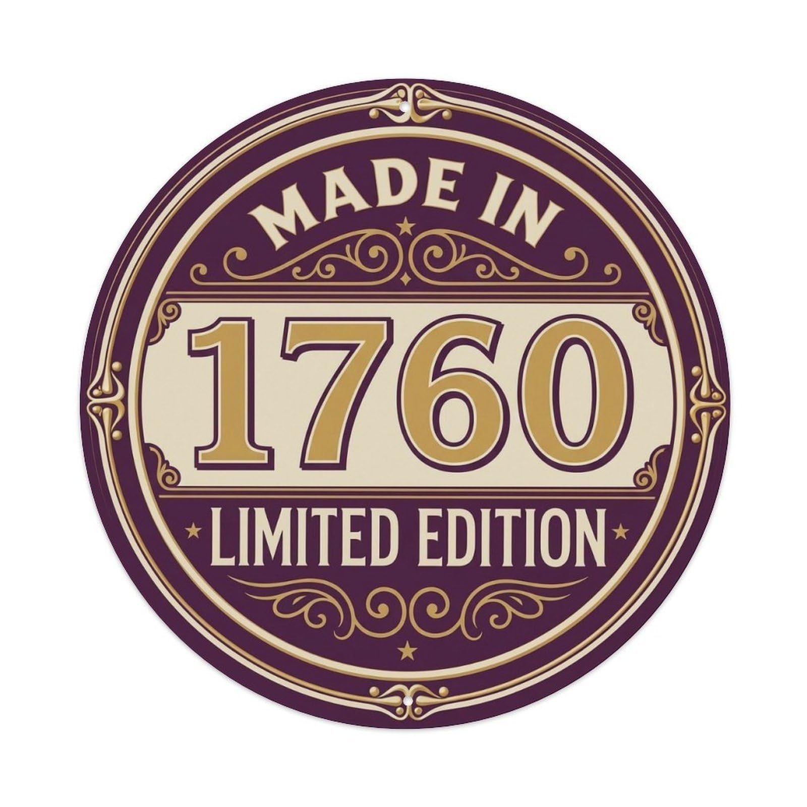 Okahys 8X8inch(20X20cm) Made In 1760 Limited Edition Metal Tin Sign