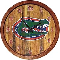 Vista 176 de The Fan-Brand NCAA Oklahoma Sooners: Faux Barrel Top Wall Clock Sports Team Bar Sign Décor - Home Man Cave, Party Decoration - Made On Demand