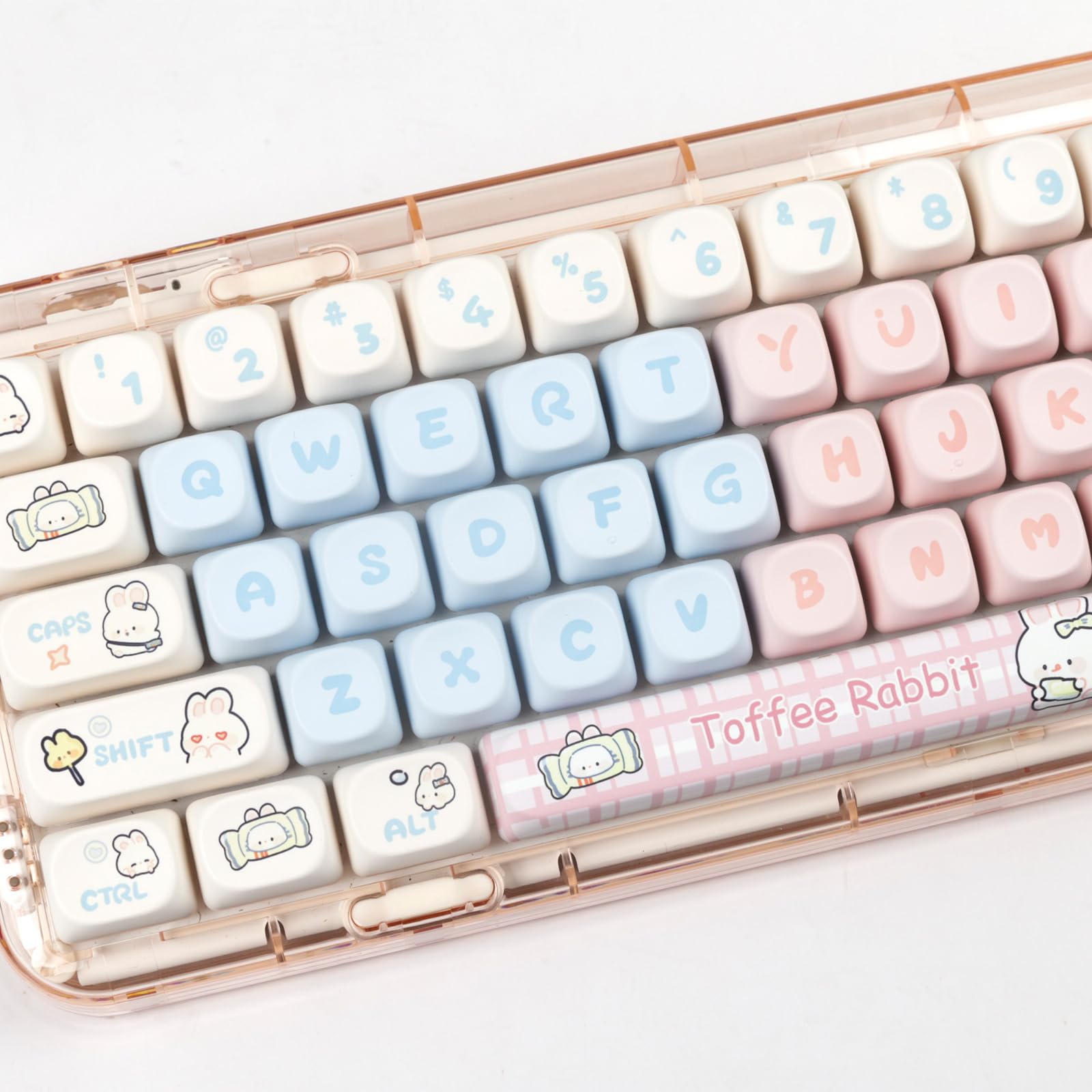 Amazon | うさぎのミルクキャンディーテーマ昇華キーキャップ、MOA