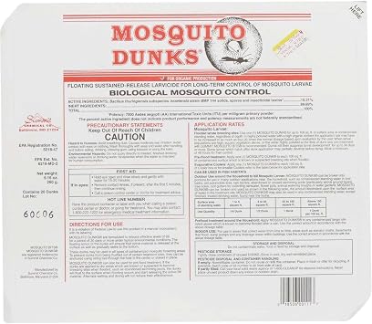 Summit Mosquito Dunk Tablet, 20 Count (Pack of 1)