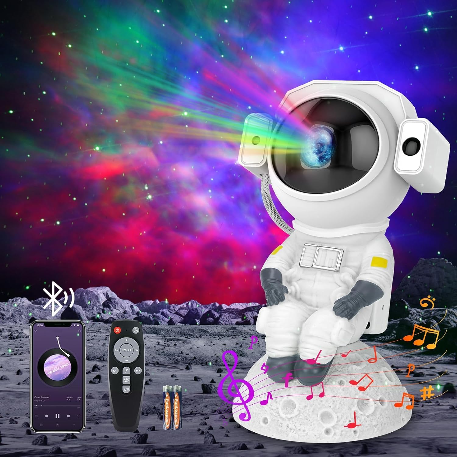 Fokky Proiettore astronauta, proiettore LED cielo stellato con 8