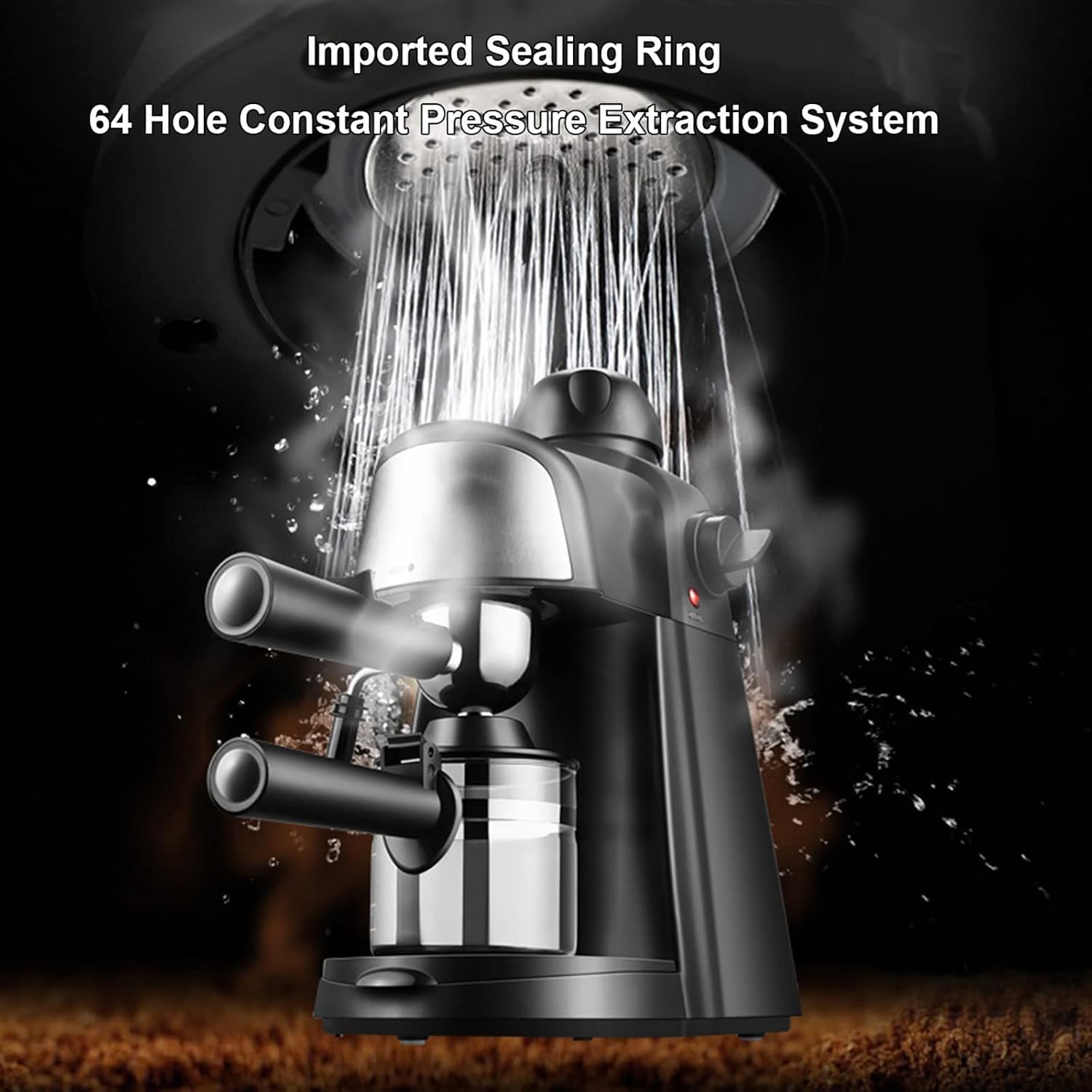 Espresso Machine, Semi Automatic Italian Coffee Maker Machine with Steam Milk Frother, 240ML 5 Bar Cappuccino Latte Mocha Espresso Coffee Maker Home Mini Steam Fancy Milk Foam