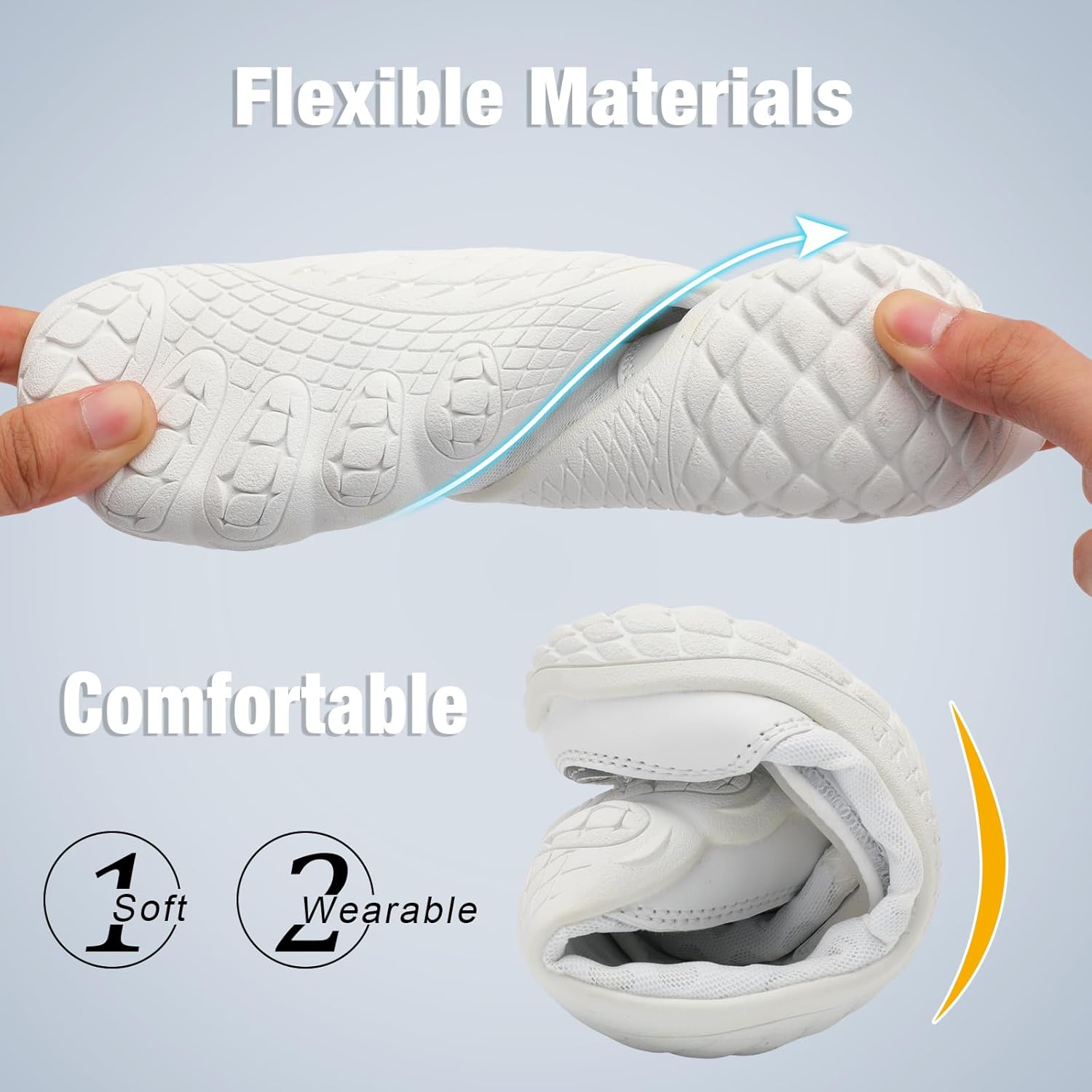 JIASUQI Water Shoes for Women Mens Barefoot Swim Beach Shoes Quick Dry Water Sandals for Adults
