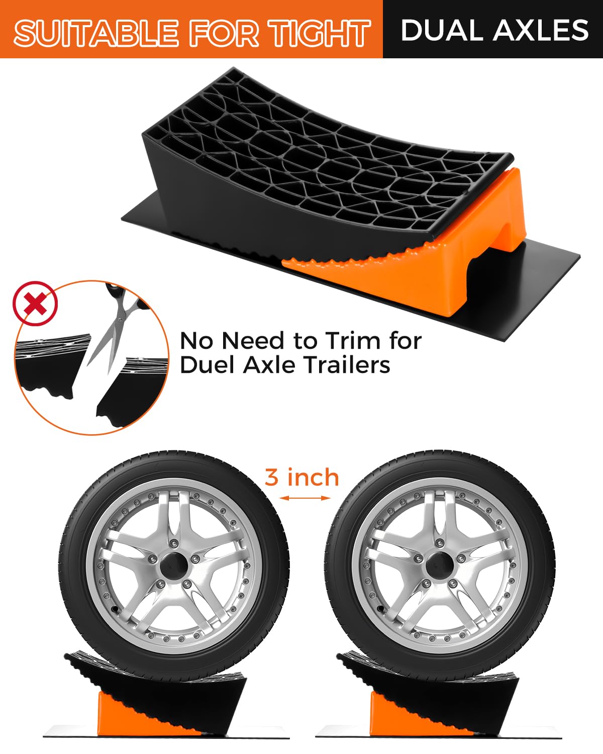 Snapklik.com : RV Leveling Blocks Ramp Kit, 2 Pack Camper Levelers For ...