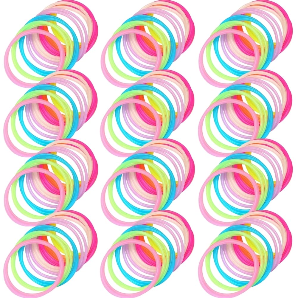 Fe Products - Neon Jelly Bracelets (144 pcs) - Includes 144 bright neon jelly plastic bracelets