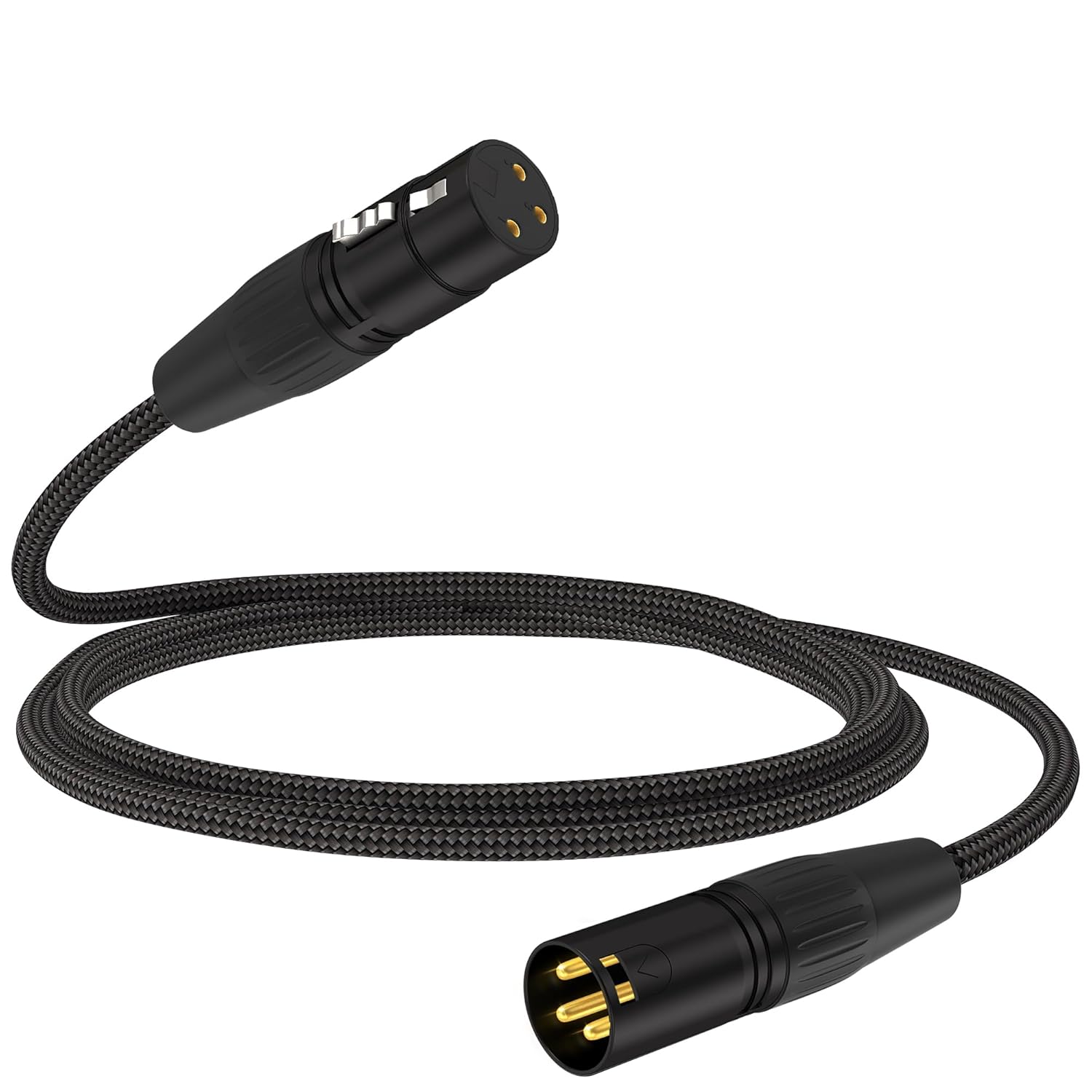 6FT XLR Microphone Cable – Pro-Grade Balanced Audio Cord with Dual Shielding (Foil + Copper Braid), Hi-OFC Copper Core, Low Capacitance, Durable MIL-Spec Design – Male to Female for Studio, Mixer, Mic 6FT XLR Microphone Cable – Pro-Grade Balanced Audio Cord with Dual Shielding (Foil + Copper Braid), Hi-OFC Copper Core, Low Capacitance, Durable MIL-Spec Design – Male to Female for Studio, Mixer, Mic
